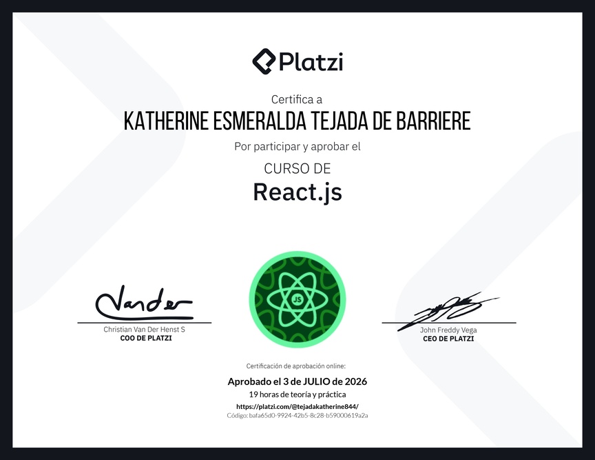 Diploma del Curso de React.js