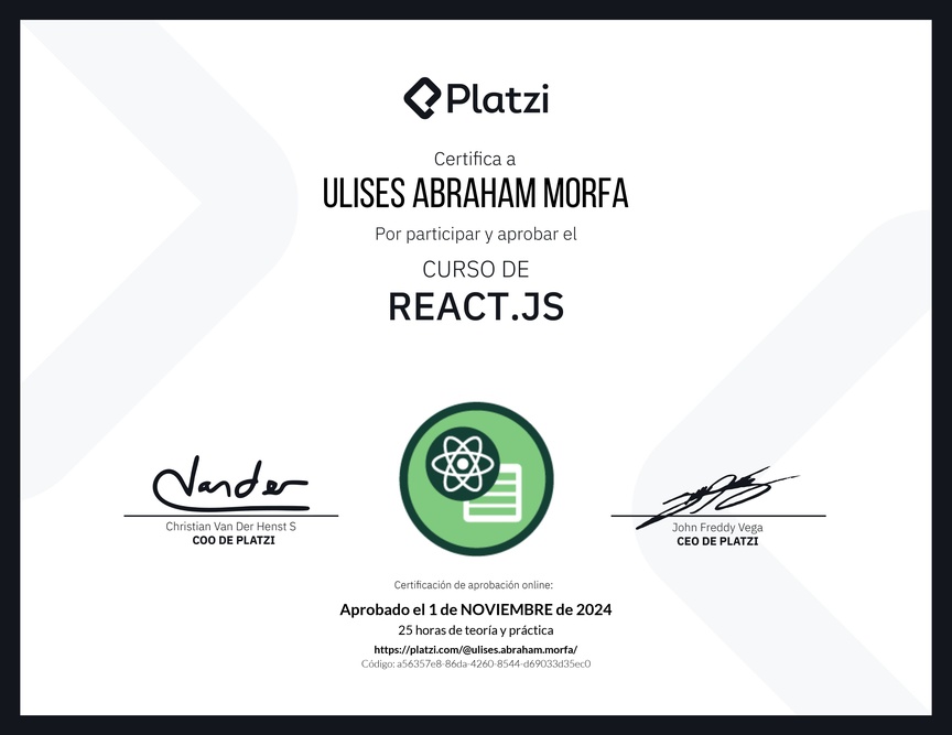 Diploma del Curso de React.js
