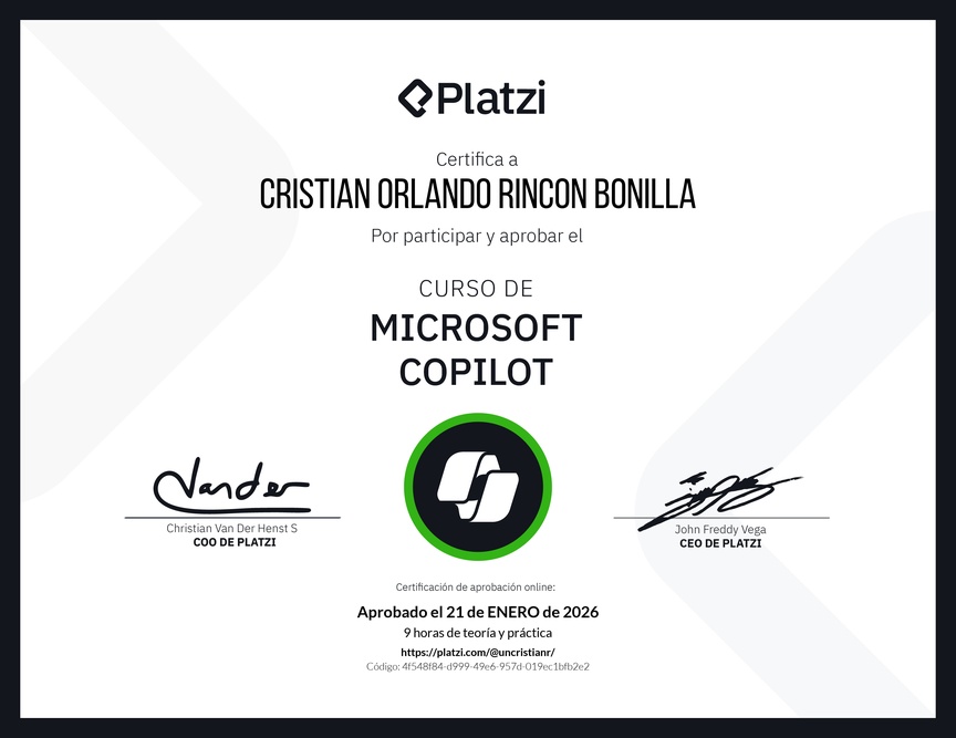 Diploma del Curso de Microsoft 365