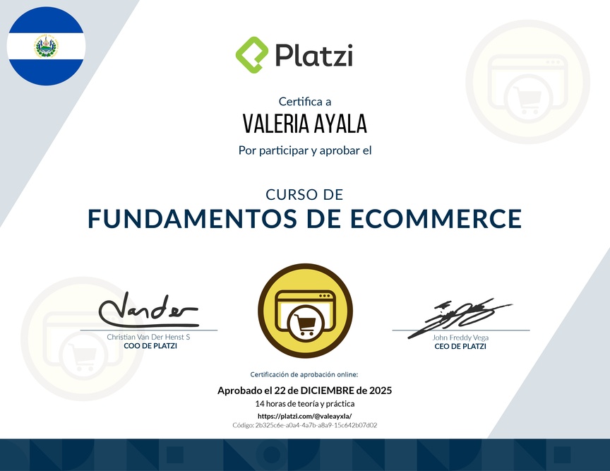 Diploma del Curso de E-Commerce