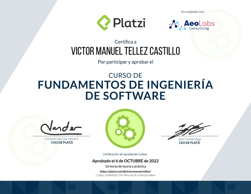 Diploma de Fundamentos de Ingeniería de Software