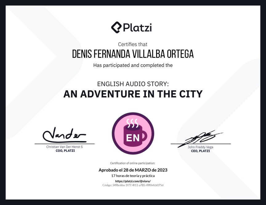Diploma de Audio Historia en Inglés: Una Aventura en la Ciudad