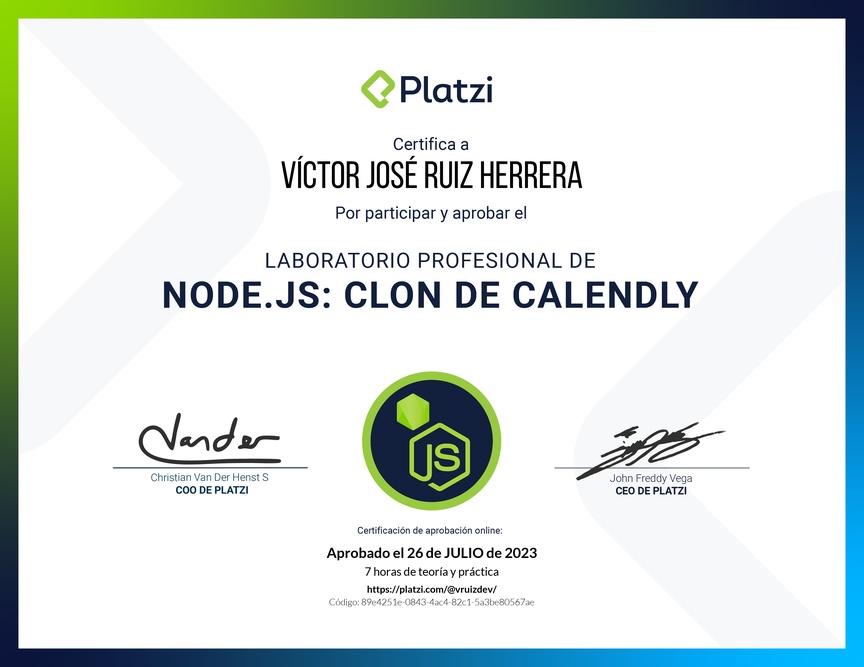 Diploma de Laboratorio de Node.js: Clon de Calendly