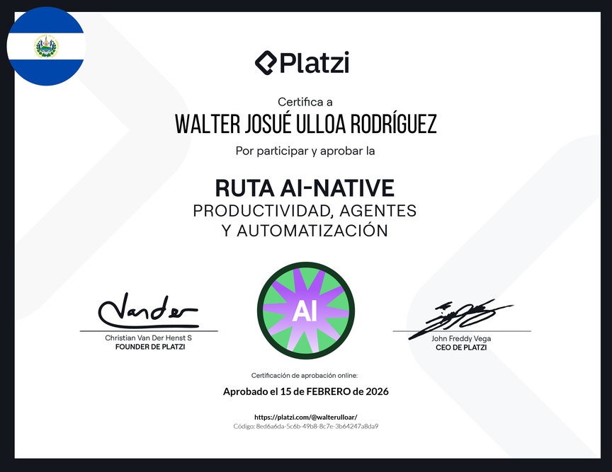 Diploma de la Ruta de Aprendizaje de AI‑Native: Productividad, Automatización y Agentes