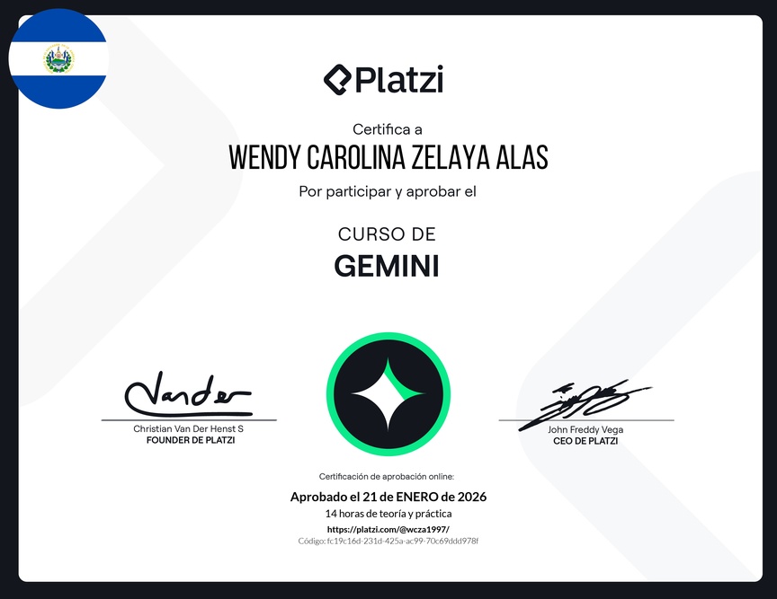 Diploma del Curso de Gemini