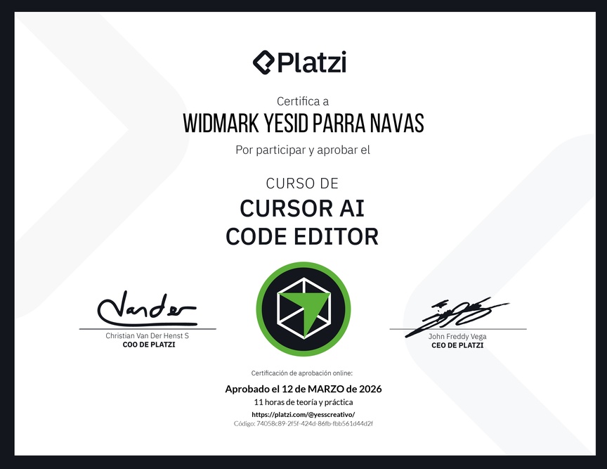 Diploma del Curso de Cursor AI Code Editor