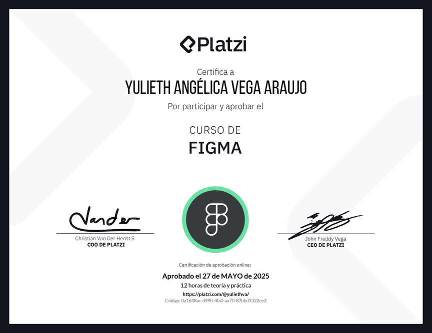 Diploma del Curso de Figma