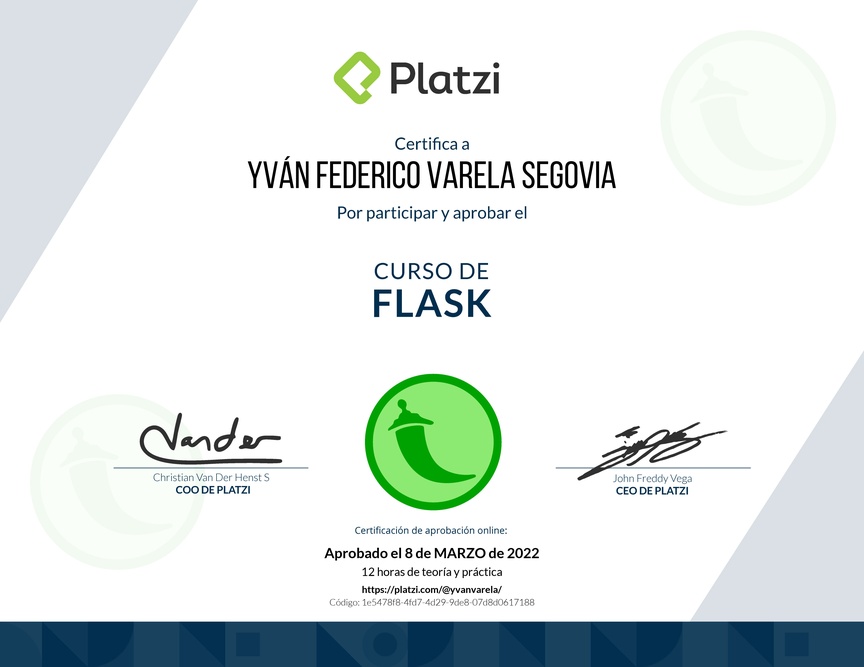 Diploma del Curso de Flask