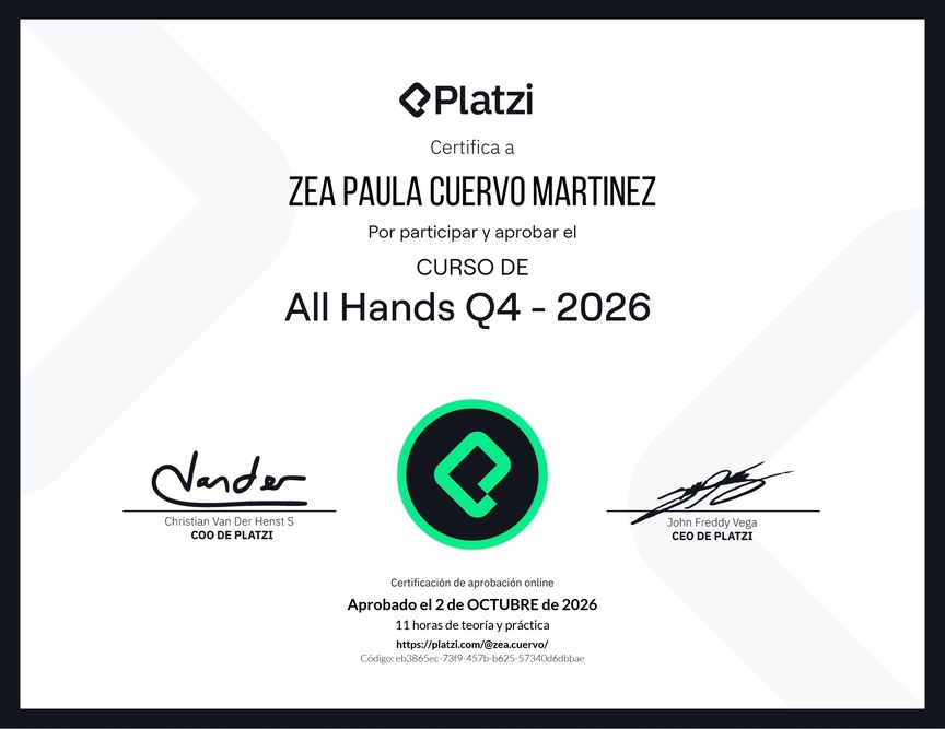 Diploma de All Hands Q4 - 2026